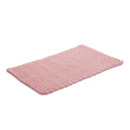 Bomullsmatta Rep enfärgad Dusty Pink, recycled