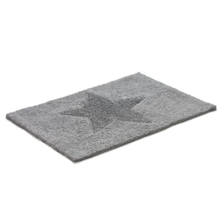 Bomullsmatta Star vändbar rektangulär 50 x 70 cm Grafit