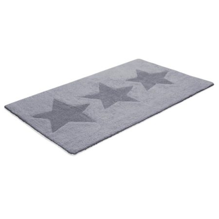 Bomullsmatta Star vändbar rektangulär 70 x 120 cm Grafit
