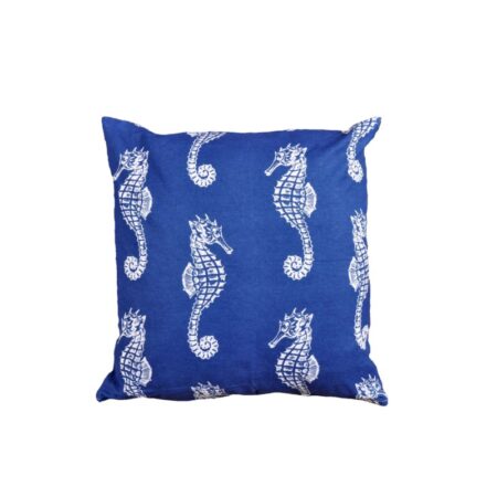 Kuddfodral Seahorse Navy / Vit