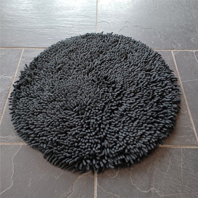 Bomullsmatta Rasta i chenille, Medium Ø 55 cm Grafit - Bild 2