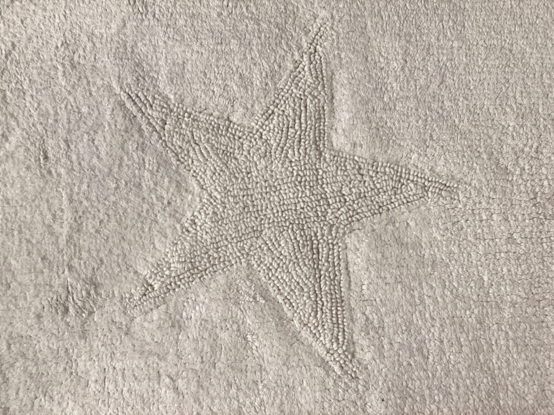 Bomullsmatta Star vändbar rektangulär 50 x 70 cm Vit - Bild 5