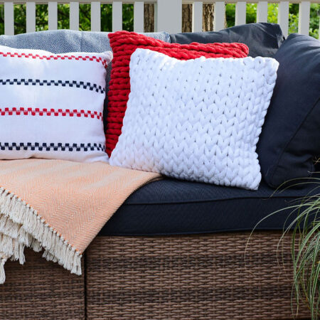 Kuddfodral FISHERMAN Vit